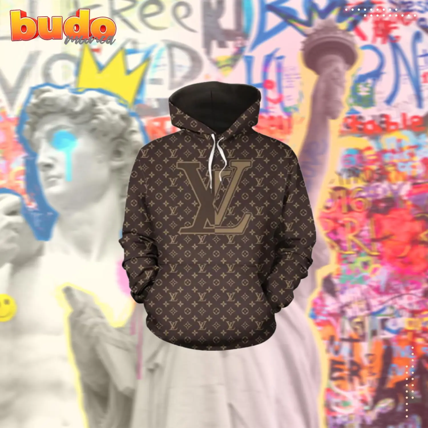 Louis vuitton brown hoodie luxury brand clothing clothes outfit for men women - hot new